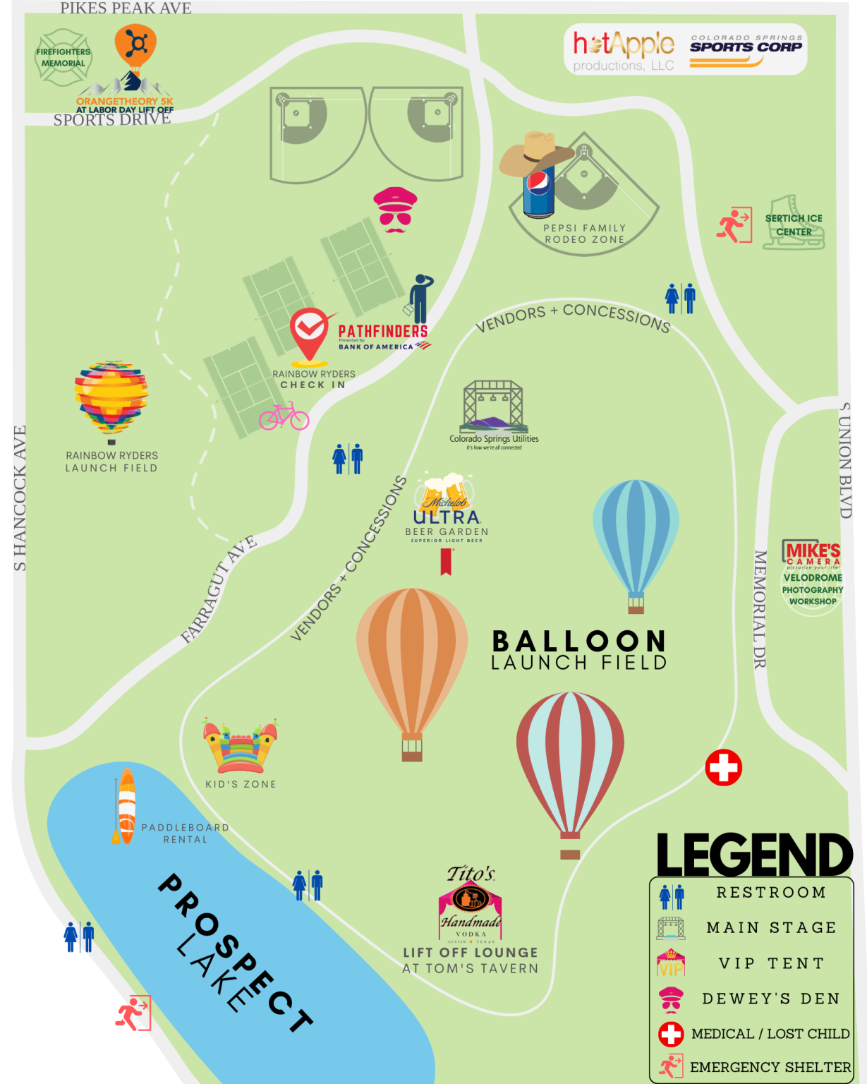 Event Map Labor Day Lift Off